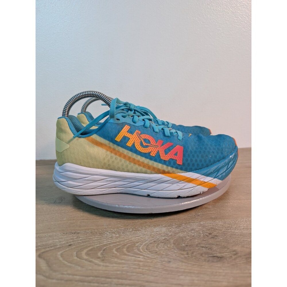 Hoka One One Rocket X womens Sz 7.5 Athletic Running Shoes Sneakers 1113532 SBLG - Picture 4 of 10